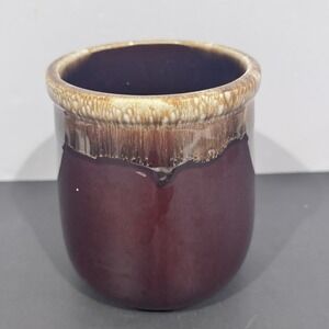 Vintage McCoy Pottery #135 Brown Drip Glaze Pot Crock Canister